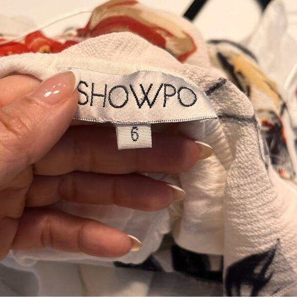 Showpo Emmy Floral Wrap Maxi Dress Size 6 - Picture 7 of 9